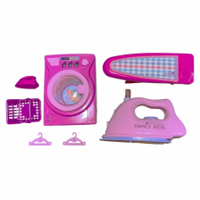 Παιδικό πλυντήριο ρούχων Raya Toys Με σίδερο και σιδερώστρα, με ήχους και φώτα