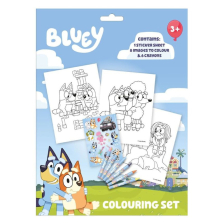 Παιδικό σετ ζωγραφικής Kids Licensing Bluey, με σημειωματάριο.