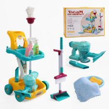 Παιδικό σετ καθαρισμού Raya Toys με μίνι ηλεκτρική σκούπα.