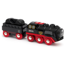 Παιδική ατμομηχανή με βαγόνι Brio World.