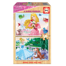 Παιδικό παζλ Educa Disney Princess 2 x 16 τεμαχίων 17163.