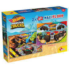 Παιδικό παζλ Lisciani Hot Wheels Maxifloor, 2 x 60 τεμαχίων.