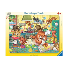 Παιδικό παζλ Ravensburger Cat Chaos, 30 τεμαχίων.