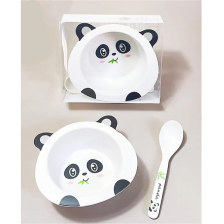 Παιδικό σετ σκευών φαγητού Raya Toys Bamboo fibre, μπολ με κουτάλι.
