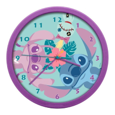 Παιδικό ρολόι τοίχου Kids Licensing Disney Stitch Undercover Stitch & Angel.