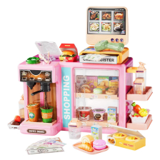 Παιδικό σούπερ μάρκετ Raya Toys Dream Supermarket, με καφετιέρα και αξεσουάρ.