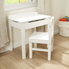 Παιδικό γραφείο με καρέκλα Melissa&Doug Ξύλινο άσπρο 40231
