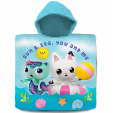 Παιδικό πόντσο για παραλία και μπάνιο Kids Licensing Gabby`s Dollhouse 60x120 εκατοστών.