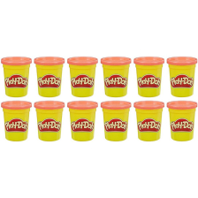 Σετ πλαστελίνες Hasbro Play-Doh, Κόκκινο χρώμα, 12 τεμαχίων.