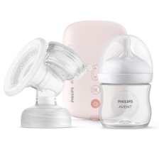 Ηλεκτρικό θήλαστρο για το μητρικό γάλα Philips Avent Natural Motion SCF395/31, με αξεσουάρ.