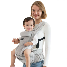 Εργονομικός μάρσιπος 2 σε 1 Momcozy Move2Fit, 0-36 μηνών, Air Mesh Γκρι.
