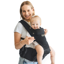 Εργονομικός μάρσιπος 2 σε 1 Momcozy Move2Fit, 0-36 μηνών, Μαύρος.