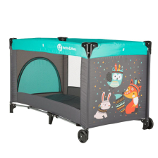 Παρκοκρέβατο πτυσσόμενο Petite&Mars Fox Aqua