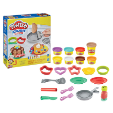 Σετ παιχνιδιού Hasbro Play-Doh Kitchen Creations Flip 'n Pancakes, με 8 χρώματα.