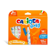Μαρκαδόροι CARIOCA Baby, 12 χρωμάτων.