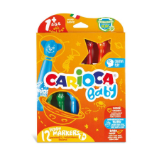 Μαρκαδόροι CARIOCA Baby Teddy, 12 χρωμάτων.