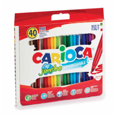 Μαρκαδόροι CARIOCA Jumbo, 40 χρωμάτων.