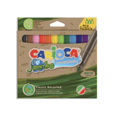 Μαρκαδόροι CARIOCA Jumbo Eco Family, 12 χρωμάτων.