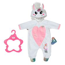 Βρεφική ολόσωμη φόρμα για κούκλα μωρού Annabelle Zapf Creation Baby Born Μονόκερος, 43 εκατοστών.
