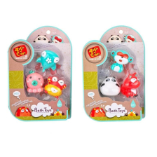 Σετ παιχνιδιών από καουτσούκ για μωρά Raya Toys ζώα, 3 τεμ