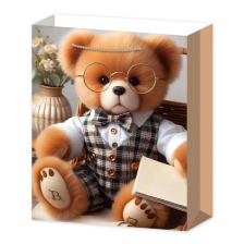 Χάρτινη σακούλα δώρου Raya Toys Teddy bear M, 32 εκατοστών.