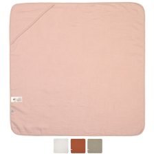 Πετσέτα μπάνιου Lassig Cozy Care με κουκούλα, 90 x 90 εκατοστών.