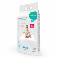 Υγιεινά επιθέματα BabyOno, μιας χρήσης, 509/12, 60 x 90 εκατοστών, 12 τεμαχίων.