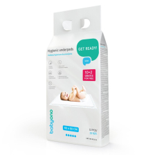 Υγιεινά επιθέματα BabyOno, μιας χρήσης, 513/12, 40 x 60 εκατοστών, 12 τεμαχίων.