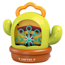 Παιχνίδι με σαπουνόφουσκες Raya Toys Cactus Bubble, με μουσική και φώτα, Πράσινο.