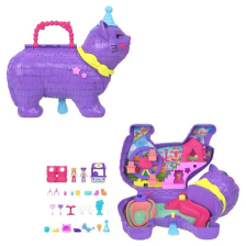 Σετ παιχνιδιού Mattel Polly Pocket Celebration Kitty, JFT90.