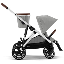 Καρότσι μωρού για δίδυμα Cybex Gazelle S 2023 ασημένιος σκελετός