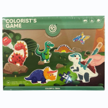 Σετ 6 τεμαχίων παζλ Raya Toys Dinosaur, 22 τεμαχίων με αξεσουάρ χρωματισμού.