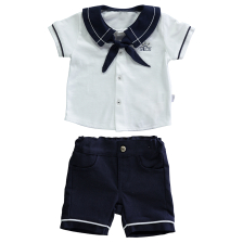 Σετ Bebetto MARINE BOY Πουκάμισο με παντελόνι 6-24μ. К2616