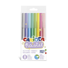 Σετ μαρκαδόροι CARIOCA Pastel, 8 χρωμάτων.
