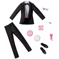 Σετ Mattel Barbie Νυφικό κοστούμι του Ken και αξεσουάρ, GWF11.