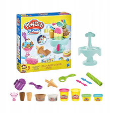 Σετ πλαστελίνες Hasbro Play-Doh Ice Cream, 6 χρωμάτων.