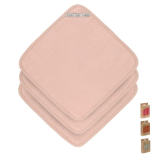 Σετ πετσέτες μουσελίνας Lassig Cozy Care 30 x 30 εκατοστών, 3 τεμαχίων.