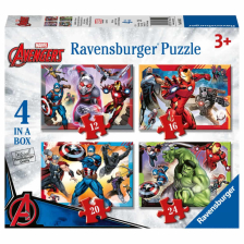 Παζλ Ravensburger Marvel Avengers, 4 τεμάχια, 12-24 τεμαχίων.
