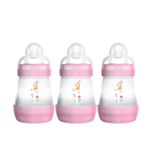 Σετ μπιμπερό MAM Easy Start Anti-Colic Bottle 160ml 3τεμ. ροζ