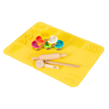 Σετ παιχνιδιού Roba Play-Doh με χαλάκι δημιουργικότητας 3D, ξύλινα εργαλεία και πηλό μοντελισμού, 98157PD1-1.