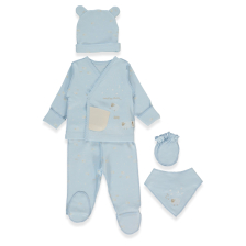 Σετ μαιευτηρίου Bebetto Organic Sleepy Sheepy, 5 τεμαχίων, 0-3 μηνών, Z1083.