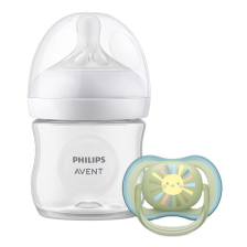 Σετ νεογέννητου Philips Avent Natural Response, μπιμπερό, θηλή και πιπίλα. 