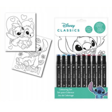 Σετ χρωματισμού Kids Licensing Stitch με μαρκαδόρους.