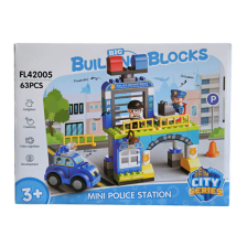 Κατασκευές Feelo City Series Mini Police Station, 63 τεμαχίων.