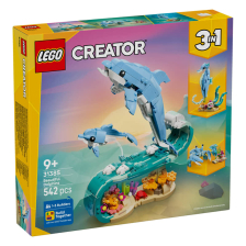 Κατασκευές LEGO Creator 3 σε 1 Θαλάσσια ζώα: όμορφα Δελφίνια, 31385.