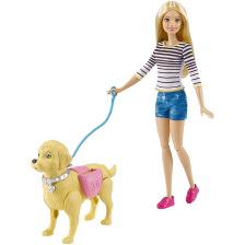 Κούκλα Barbie με ένα κουτάβι