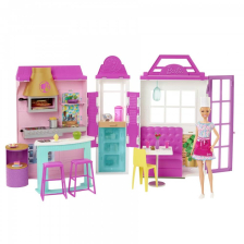 Κούκλα Mattel Barbie με εστιατόριο.