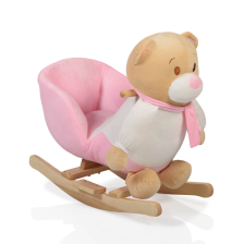 Κουνιστή αρκούδα λούτρινη Moni Bear ροζ