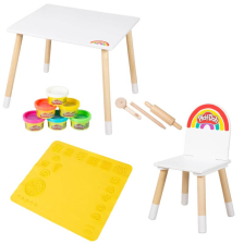 Τραπέζι και καρέκλα + σετ μοντελισμού Play-Doh, 450015PD1ZU.