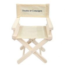 Μίνι ξύλινη καρέκλα για κούκλες Doudou, κινηματογράφος.